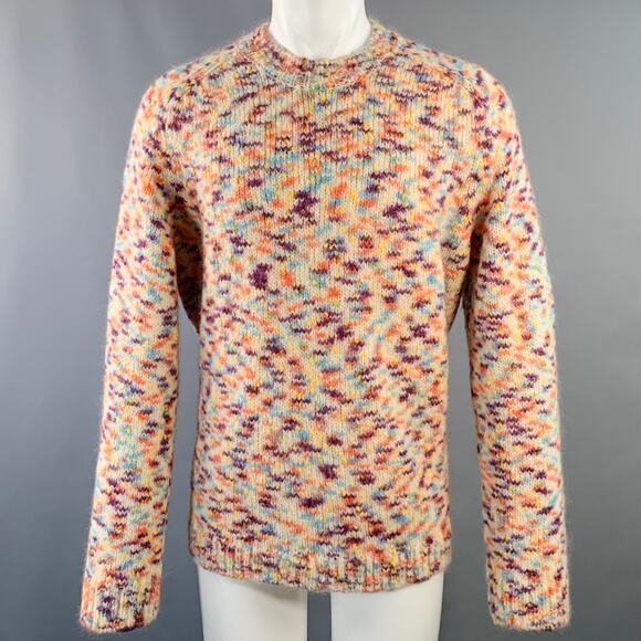 A.P.C. Other - A.P.C. Size M Cream Multi Color Melange Wool Blend Crew Neck Sweater